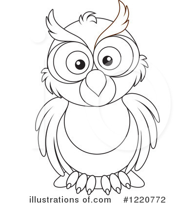 Royalty-Free (RF) Owl Clipart Illustration by Alex Bannykh - Stock Sample #1220772