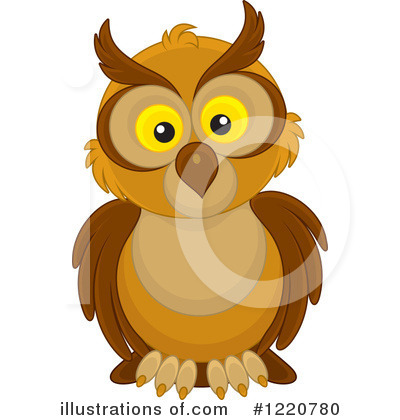 Royalty-Free (RF) Owl Clipart Illustration by Alex Bannykh - Stock Sample #1220780