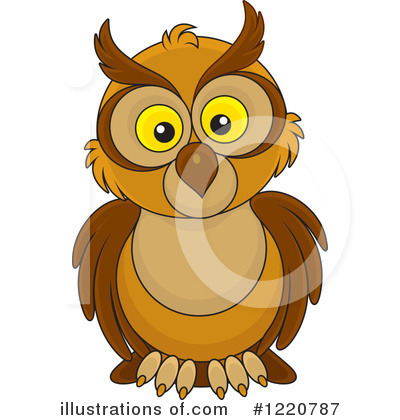 Royalty-Free (RF) Owl Clipart Illustration by Alex Bannykh - Stock Sample #1220787