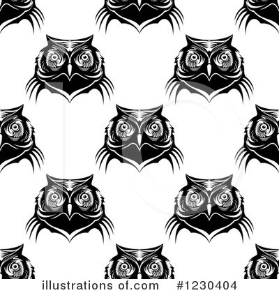 Royalty-Free (RF) Owl Clipart Illustration by Vector Tradition SM - Stock Sample #1230404