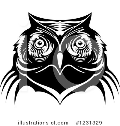 Royalty-Free (RF) Owl Clipart Illustration by Vector Tradition SM - Stock Sample #1231329