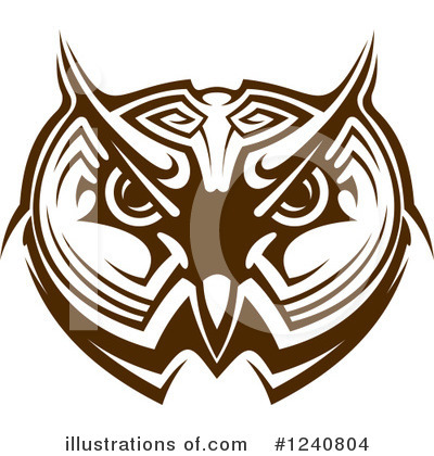 Royalty-Free (RF) Owl Clipart Illustration by Vector Tradition SM - Stock Sample #1240804