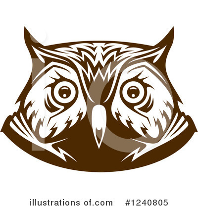 Royalty-Free (RF) Owl Clipart Illustration by Vector Tradition SM - Stock Sample #1240805