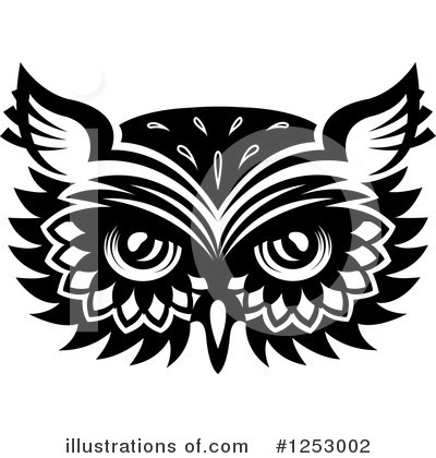 Royalty-Free (RF) Owl Clipart Illustration by Vector Tradition SM - Stock Sample #1253002