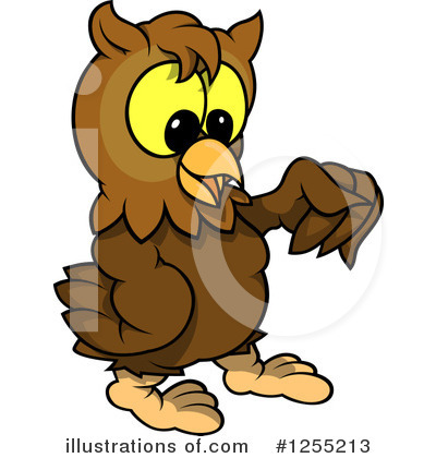 Royalty-Free (RF) Owl Clipart Illustration by dero - Stock Sample #1255213