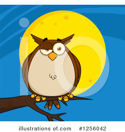Owl Clipart #1256042 by Hit Toon