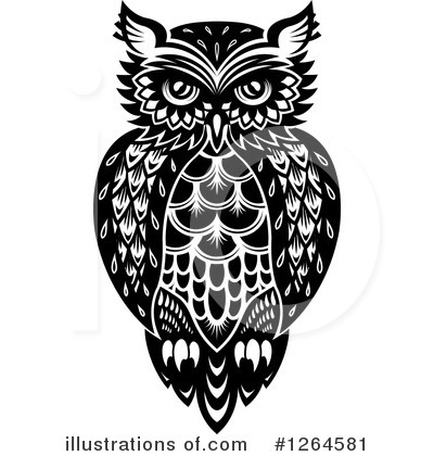 Royalty-Free (RF) Owl Clipart Illustration by Vector Tradition SM - Stock Sample #1264581