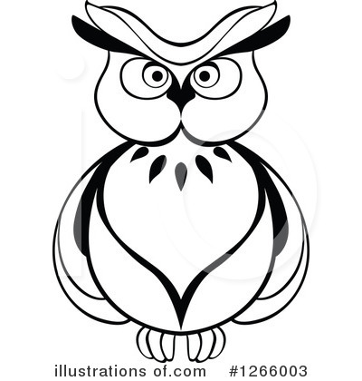 Royalty-Free (RF) Owl Clipart Illustration by Vector Tradition SM - Stock Sample #1266003