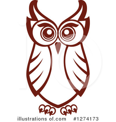 Royalty-Free (RF) Owl Clipart Illustration by Vector Tradition SM - Stock Sample #1274173