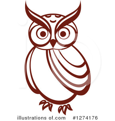 Royalty-Free (RF) Owl Clipart Illustration by Vector Tradition SM - Stock Sample #1274176