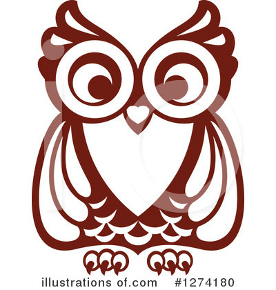 Royalty-Free (RF) Owl Clipart Illustration by Vector Tradition SM - Stock Sample #1274180