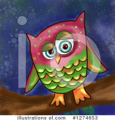 Royalty-Free (RF) Owl Clipart Illustration by Prawny - Stock Sample #1274653