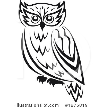 Royalty-Free (RF) Owl Clipart Illustration by Vector Tradition SM - Stock Sample #1275819