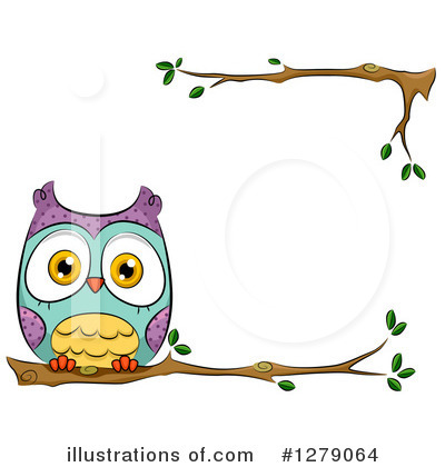 Royalty-Free (RF) Owl Clipart Illustration by BNP Design Studio - Stock Sample #1279064