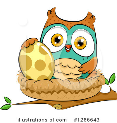 Royalty-Free (RF) Owl Clipart Illustration by BNP Design Studio - Stock Sample #1286643
