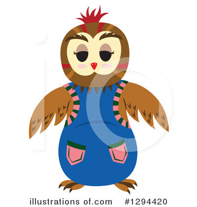 Royalty-Free (RF) Owl Clipart Illustration by Cherie Reve - Stock Sample #1294420