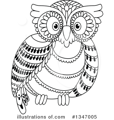 Royalty-Free (RF) Owl Clipart Illustration by Vector Tradition SM - Stock Sample #1347005