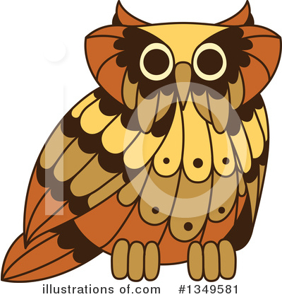 Royalty-Free (RF) Owl Clipart Illustration by Vector Tradition SM - Stock Sample #1349581