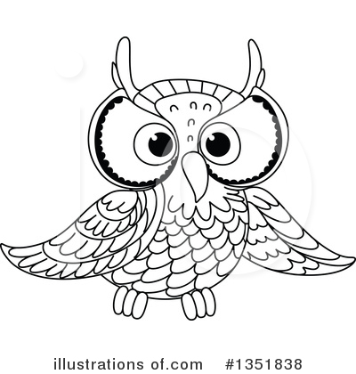 Royalty-Free (RF) Owl Clipart Illustration by Vector Tradition SM - Stock Sample #1351838