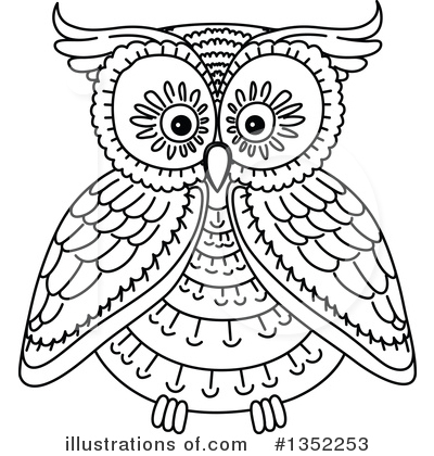 Royalty-Free (RF) Owl Clipart Illustration by Vector Tradition SM - Stock Sample #1352253