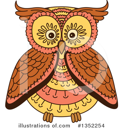 Royalty-Free (RF) Owl Clipart Illustration by Vector Tradition SM - Stock Sample #1352254