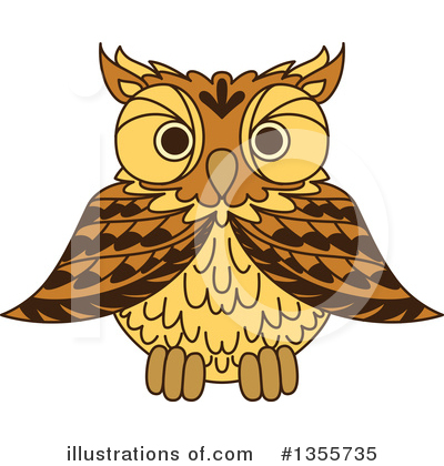 Royalty-Free (RF) Owl Clipart Illustration by Vector Tradition SM - Stock Sample #1355735