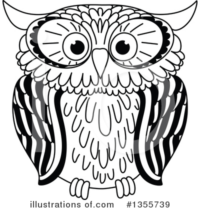 Royalty-Free (RF) Owl Clipart Illustration by Vector Tradition SM - Stock Sample #1355739