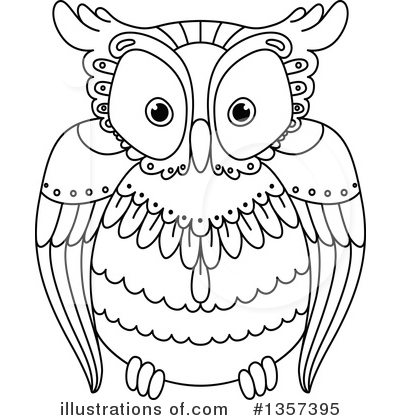 Royalty-Free (RF) Owl Clipart Illustration by Vector Tradition SM - Stock Sample #1357395