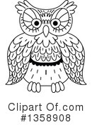 Owl Clipart #1358908 by Vector Tradition SM