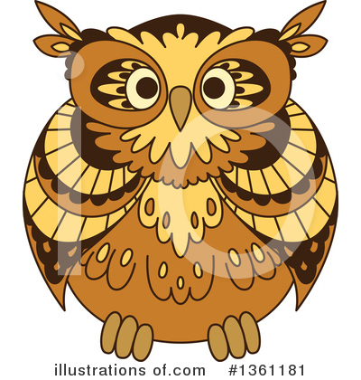 Royalty-Free (RF) Owl Clipart Illustration by Vector Tradition SM - Stock Sample #1361181