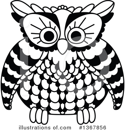 Royalty-Free (RF) Owl Clipart Illustration by Vector Tradition SM - Stock Sample #1367856