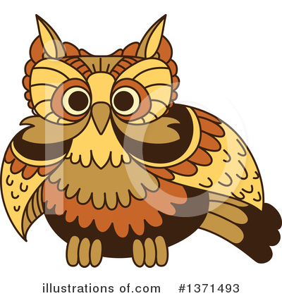 Royalty-Free (RF) Owl Clipart Illustration by Vector Tradition SM - Stock Sample #1371493