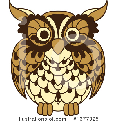 Royalty-Free (RF) Owl Clipart Illustration by Vector Tradition SM - Stock Sample #1377925