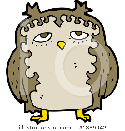 Royalty-Free (RF) Owl Clipart Illustration by lineartestpilot - Stock Sample #1389042