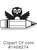 Owl Clipart #1408274 by Johnny Sajem