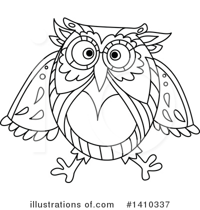 Royalty-Free (RF) Owl Clipart Illustration by Vector Tradition SM - Stock Sample #1410337