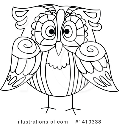 Royalty-Free (RF) Owl Clipart Illustration by Vector Tradition SM - Stock Sample #1410338