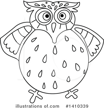 Royalty-Free (RF) Owl Clipart Illustration by Vector Tradition SM - Stock Sample #1410339