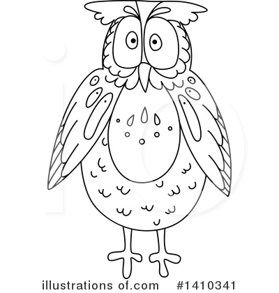 Royalty-Free (RF) Owl Clipart Illustration by Vector Tradition SM - Stock Sample #1410341