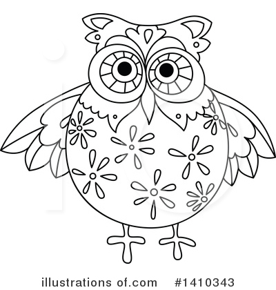 Royalty-Free (RF) Owl Clipart Illustration by Vector Tradition SM - Stock Sample #1410343