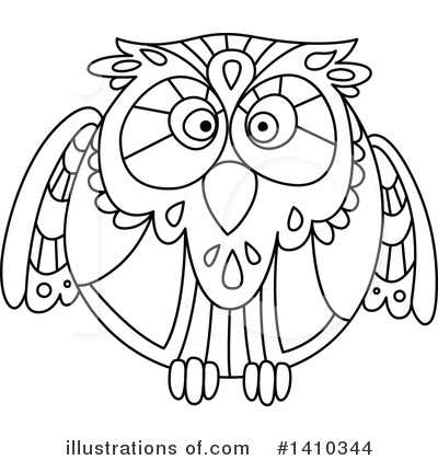 Royalty-Free (RF) Owl Clipart Illustration by Vector Tradition SM - Stock Sample #1410344