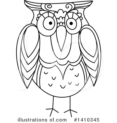 Royalty-Free (RF) Owl Clipart Illustration by Vector Tradition SM - Stock Sample #1410345