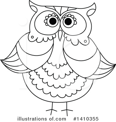 Royalty-Free (RF) Owl Clipart Illustration by Vector Tradition SM - Stock Sample #1410355