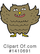 Owl Clipart #1410691 by lineartestpilot