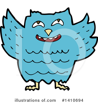 Royalty-Free (RF) Owl Clipart Illustration by lineartestpilot - Stock Sample #1410694