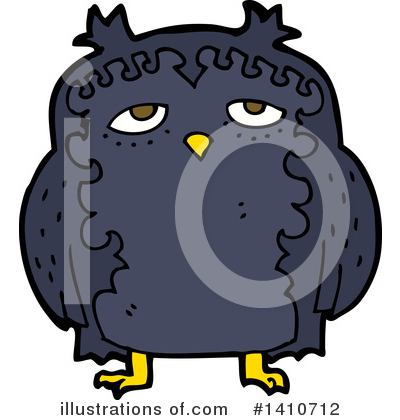 Royalty-Free (RF) Owl Clipart Illustration by lineartestpilot - Stock Sample #1410712