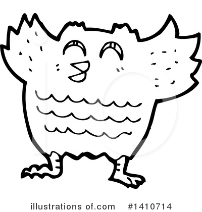 Royalty-Free (RF) Owl Clipart Illustration by lineartestpilot - Stock Sample #1410714