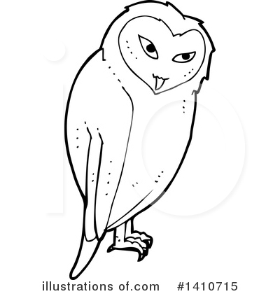 Royalty-Free (RF) Owl Clipart Illustration by lineartestpilot - Stock Sample #1410715