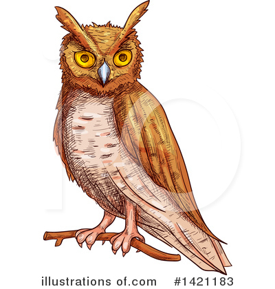 Owl Clipart #1421183 by Vector Tradition SM