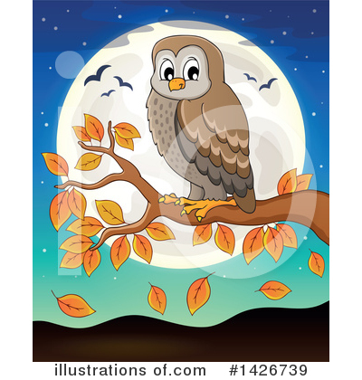 Royalty-Free (RF) Owl Clipart Illustration by visekart - Stock Sample #1426739